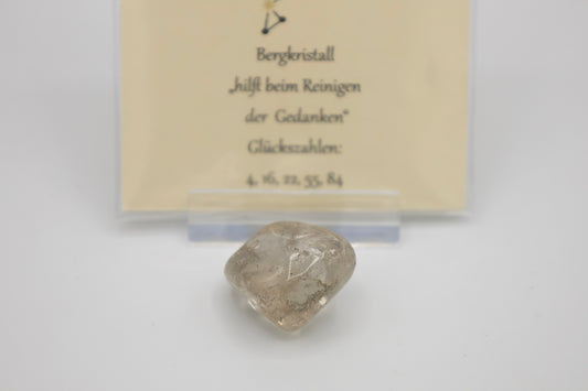 Glücksstein Löwe Bergkristall