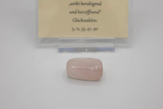 Glücksstein Stier Rosenquarz