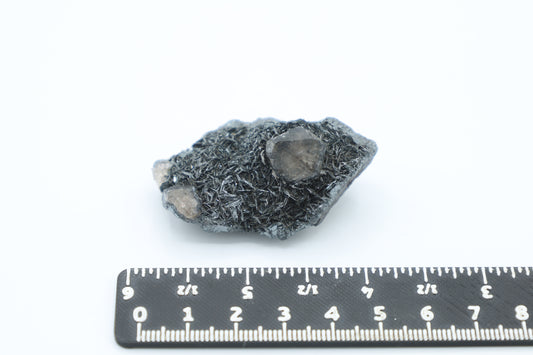 Rauchquarz mit Hämatit