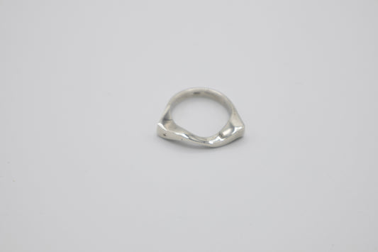 Silberring Wellenförmig