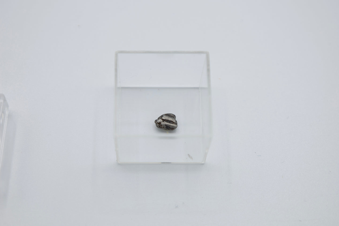 Meteorit in Lupenglas