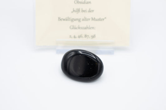 Glücksstein Steinbock Obsidian
