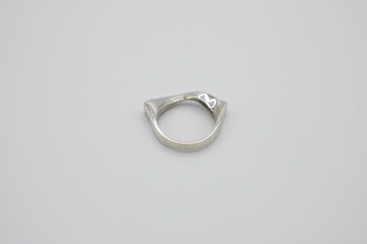 Silberring Wellenförmig